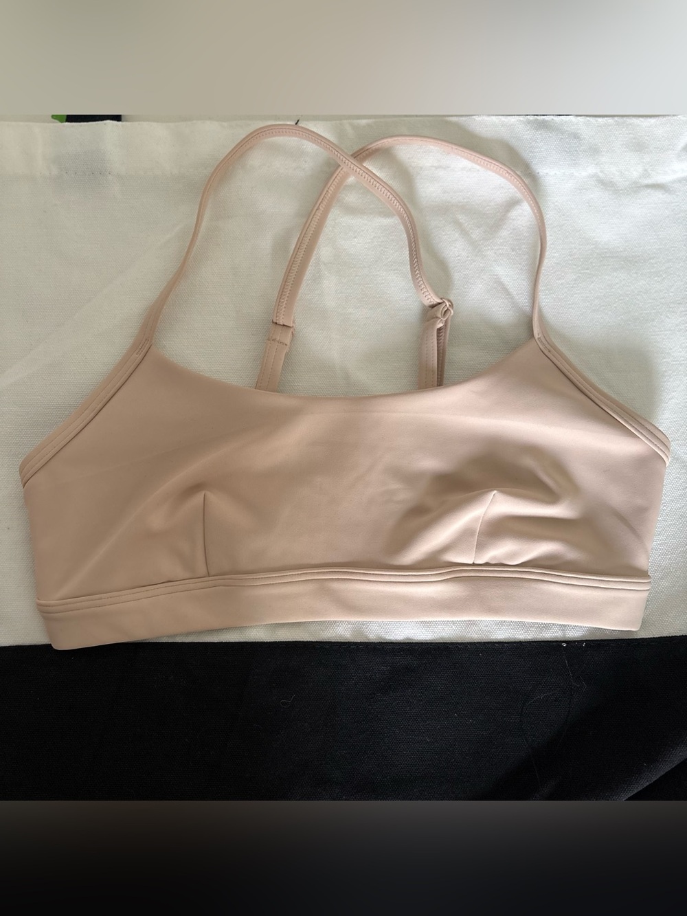 ALO Yoga Blush Nude Bralette with Adjustable Thin Straps